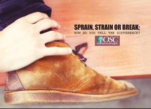 Sprain, Strain or Break; how do you tell the difference?